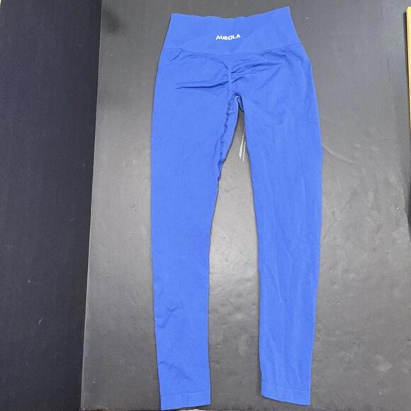 Aurola Pants - AUROLA Athletic Athleisure Intensify Workout Leggings Blue Booty Scrunch Lift S